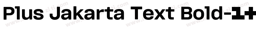 Plus Jakarta Text Bold字体转换